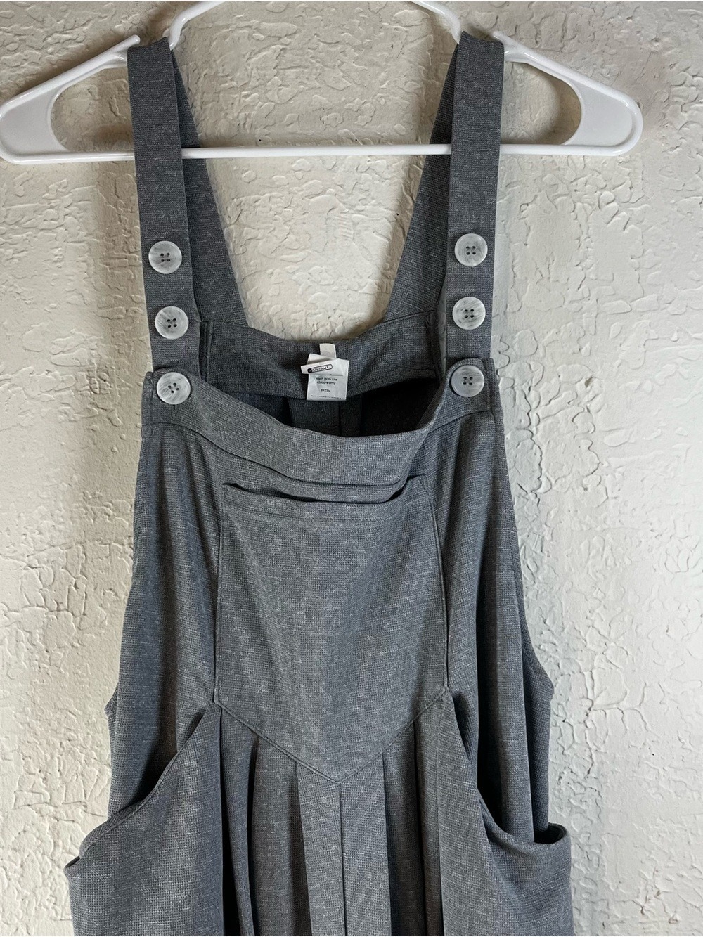 Halara Pockets Waffle Casual Jogger Overalls in Waffle Gray - Picture 7 of 14